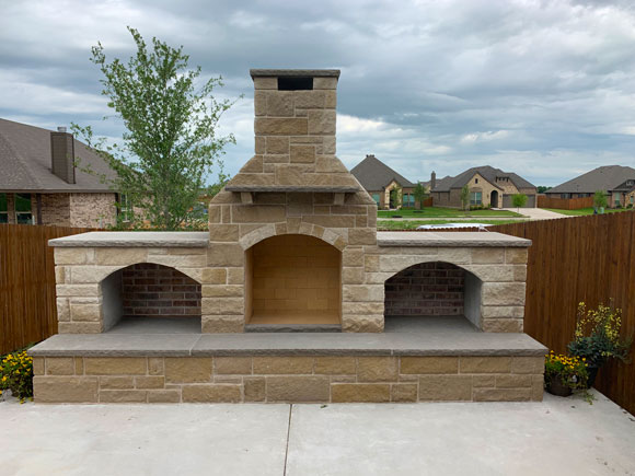 Outdoor Fireplace Installation in Glenn Heights, Mansfield, Midlothian, Ovilla, and Waxahachie, TX